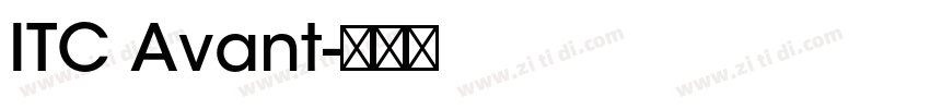 ITC Avant字体转换
